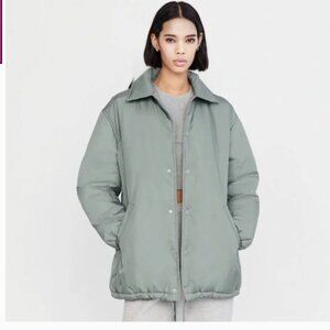 Tna Coaches Jacket Green Puffer Jacket